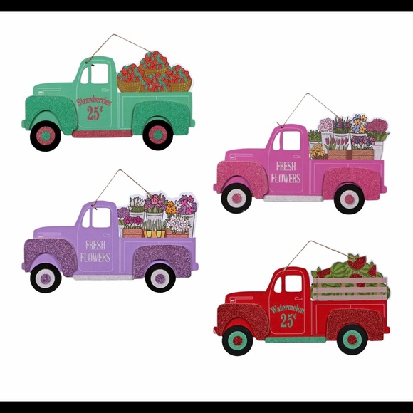 Bundle Set of 4 Spring Farmhouse Trucks - Picture 14 of 16